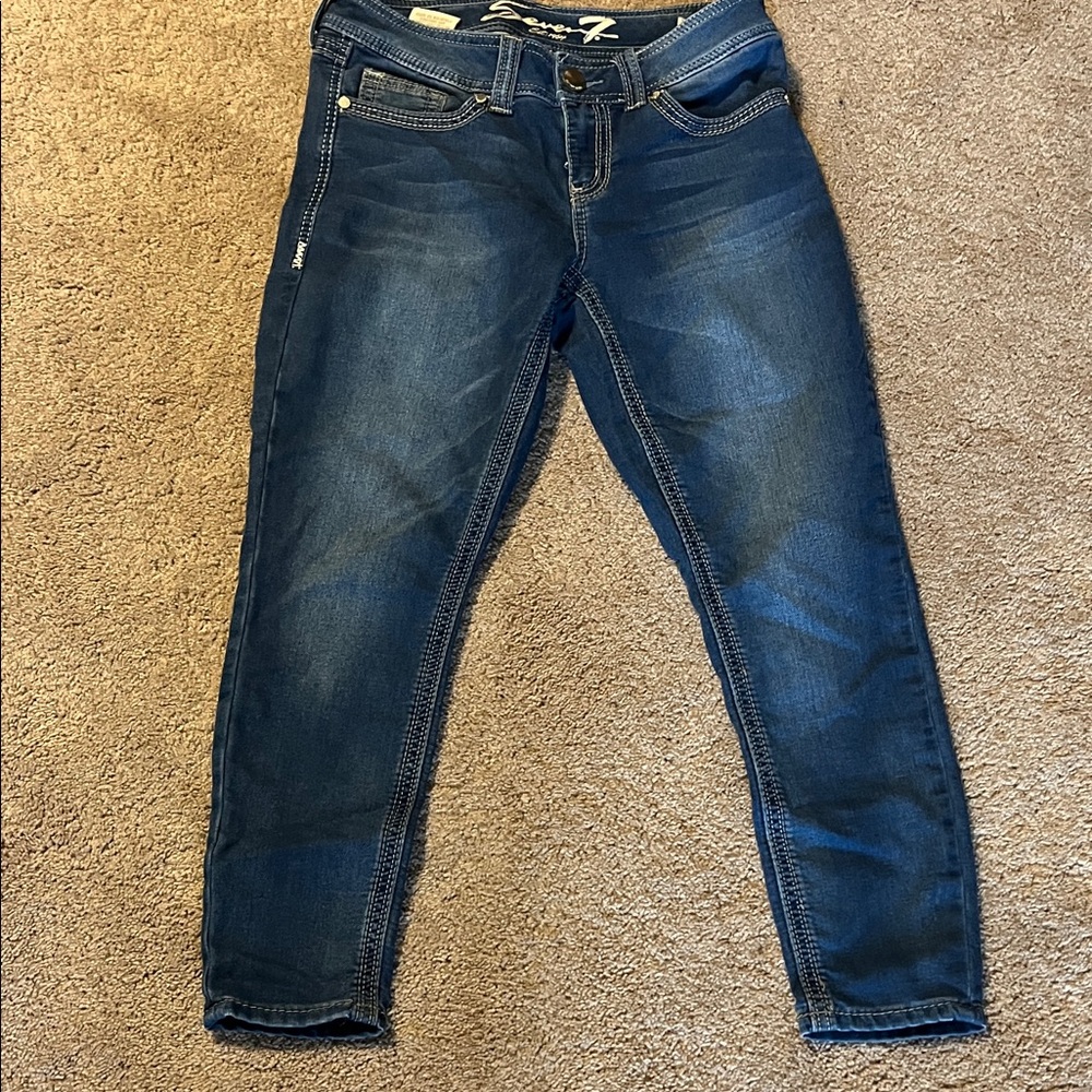 7 For All Mankind Women's Indigo Skinny Jeans